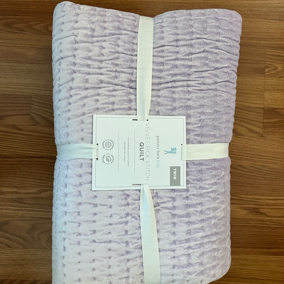 Pottery Barn Velvet Quilt - Picture 4 of 7